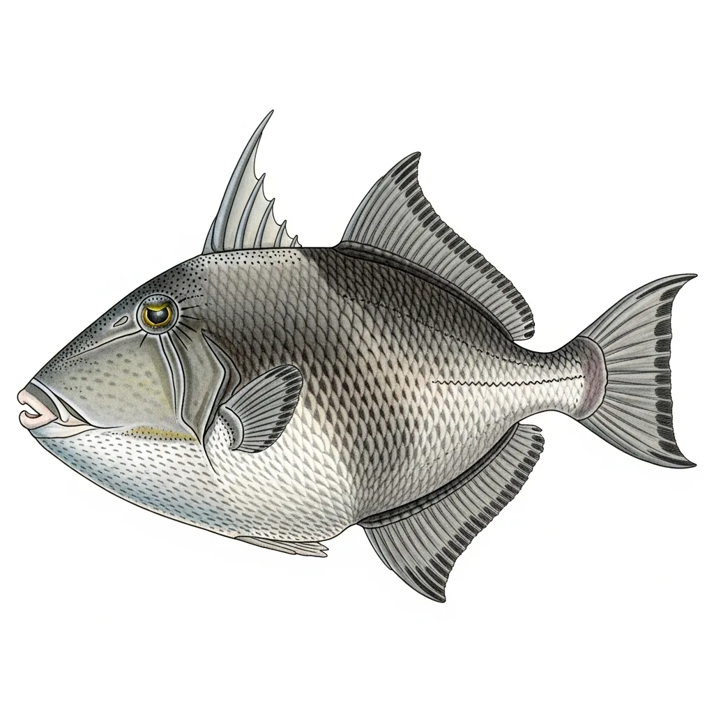 Pesce balestra grigio